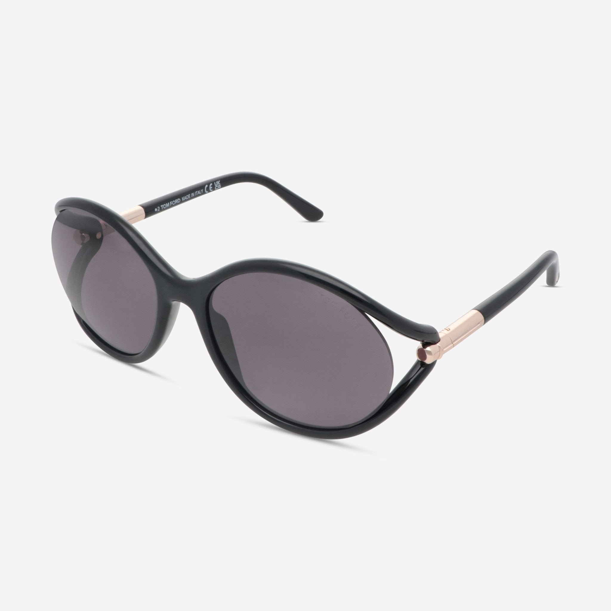 Tom Ford Melody Round Acetate & Metal Ladies Sunglasses FT10905901A - THE SOLIST - Tom Ford