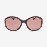 Tom Ford Melody Round Acetate & Metal Ladies Sunglasses FT10905948Z - THE SOLIST - Tom Ford