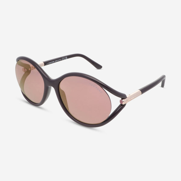 Tom Ford Melody Round Acetate & Metal Ladies Sunglasses FT10905948Z - THE SOLIST - Tom Ford