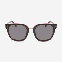 Tom Ford Women's Bordeaux, Grey & Smoke Square Sunglasses FT1014 - THE SOLIST - Tom Ford