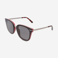 Tom Ford Women's Bordeaux, Grey & Smoke Square Sunglasses FT1014 - THE SOLIST - Tom Ford