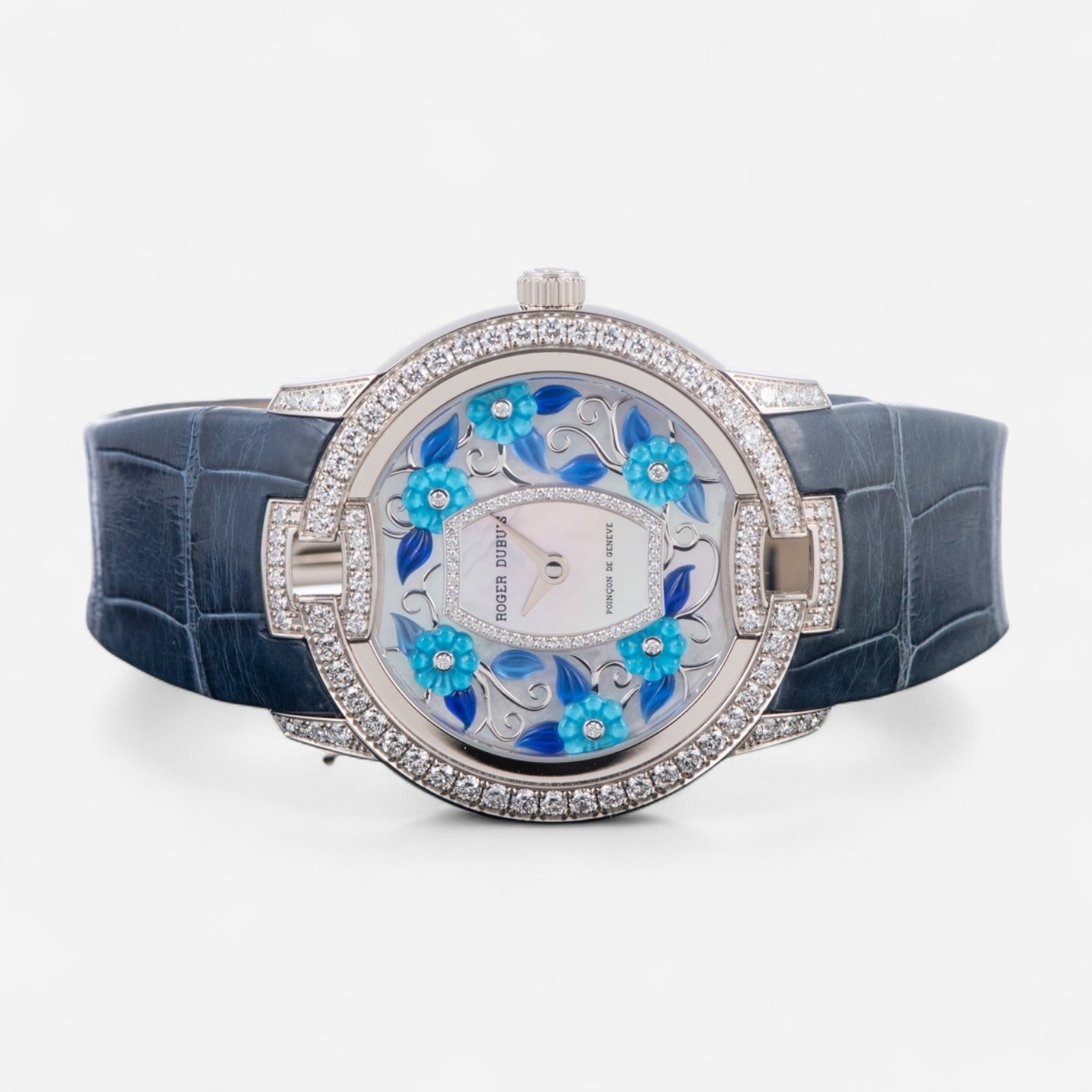 Roger Dubuis Velvet 18K White Gold Diamond Automatic Ladies Watch DBVE0054