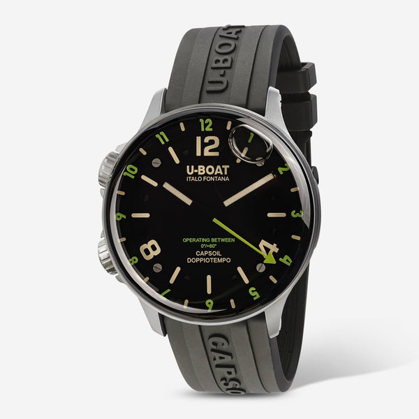 U - Boat Capsoil Doppiotempo Stainless Steel Electro - Mechanical Men's Watch 8838 - THE SOLIST - U - Boat