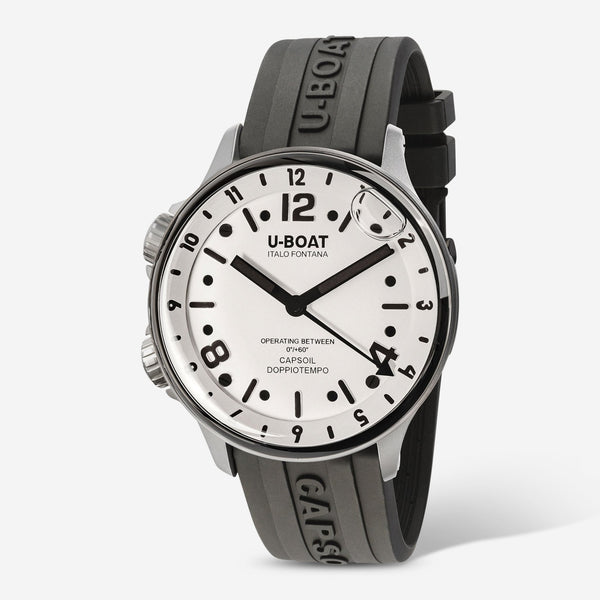 U - Boat Capsoil Doppiotempo Stainless Steel Electro - Mechanical Men's Watch 8888 - THE SOLIST - U - Boat