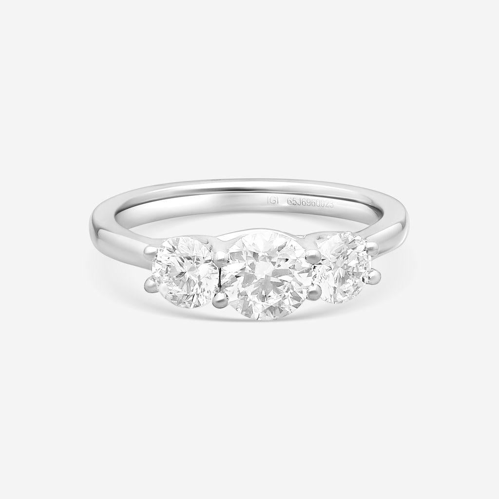 Ina Mar Platinum Diamond Ring Sz. 7 RG79523-CS9WH