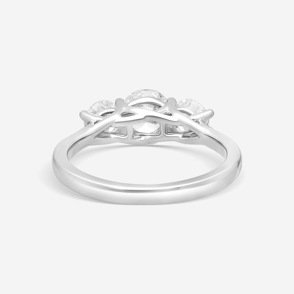 Ina Mar Platinum Diamond Ring Sz. 7 RG79523-CS9WH