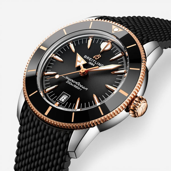 Breitling Superocean Stainless Steel & 18K Rose Gold Men's Watch UB3111241B1S1