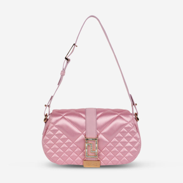 Versace Greca Goddess Pale Pink Quilted Satin Women's Shoulder Bag 1010951 - 1A08808 - 1P88 - 60009 - THE SOLIST - Versace