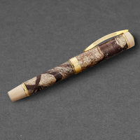 Visconti Millionaire Rain Forest Brown Marble Rollerball Pen 685RL02 - THE SOLIST - Visconti