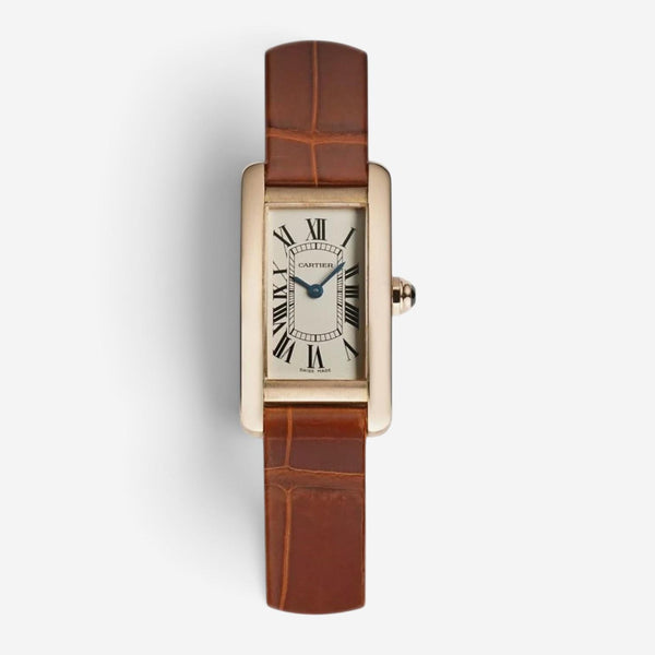 Cartier Tank Américaine 18K Rose Gold Quartz Unisex Watch W2607456