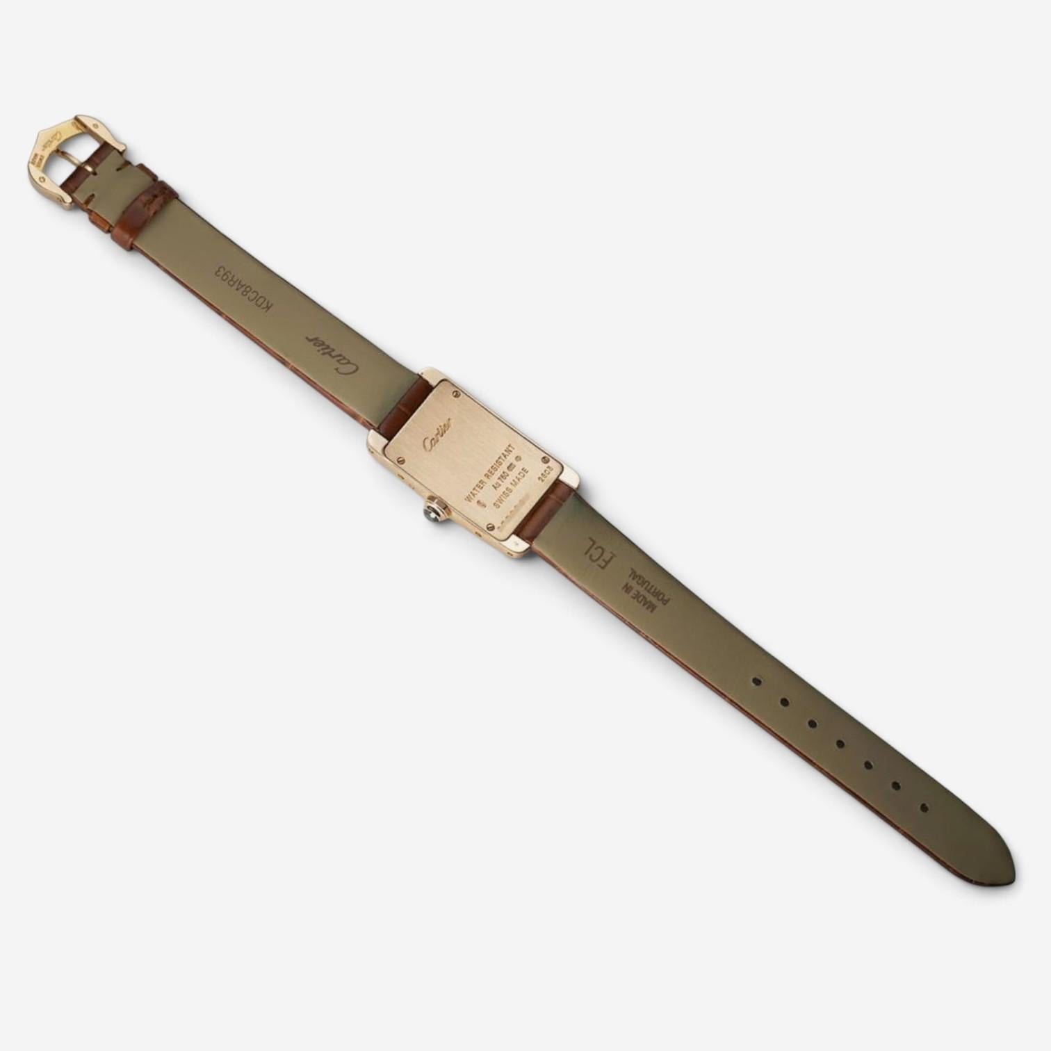 Cartier Tank Américaine 18K Rose Gold Quartz Unisex Watch W2607456