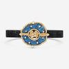 Armenta Sueno 18K Yellow Gold & Leather Diamond & White Sapphire Cuff Bracelet 1