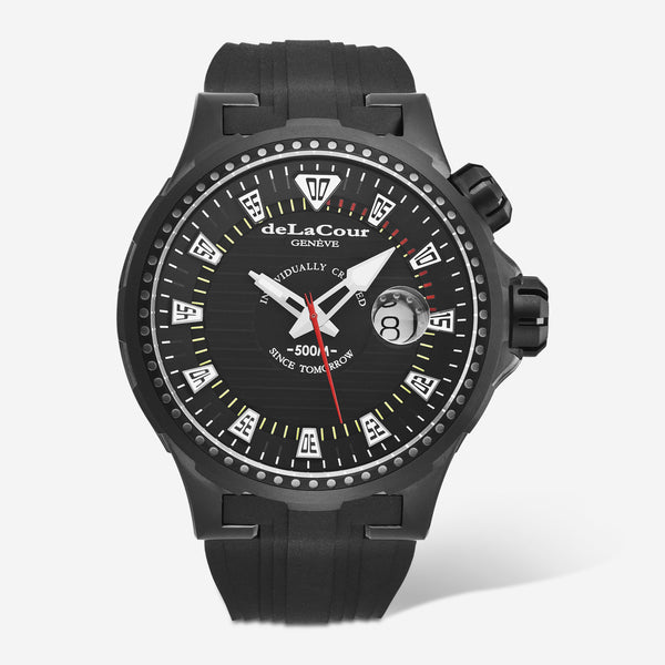 DeLaCour 'Promess' Deep Diver Titanium Black DLC Men's Automatic Watch WATI0041-1342 - THE SOLIST