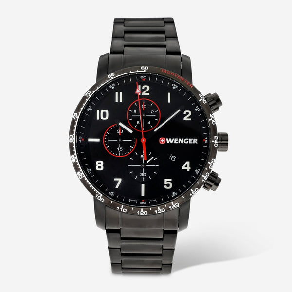 Wenger Swiss Army Attitude Chronograph Black Dial Quartz Men's Watch 01.1543.115 - THE SOLIST - Wenger