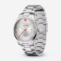 Wenger Swiss Army City Classic Stainless Steel 42mm Quartz Men's Watch 01.1441.136 - THE SOLIST - Wenger