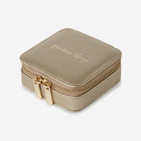 Wolf 1834 Heritage Pewter Leather Square Zip Jewelry Case 886078 - THE SOLIST - Wolf 1834