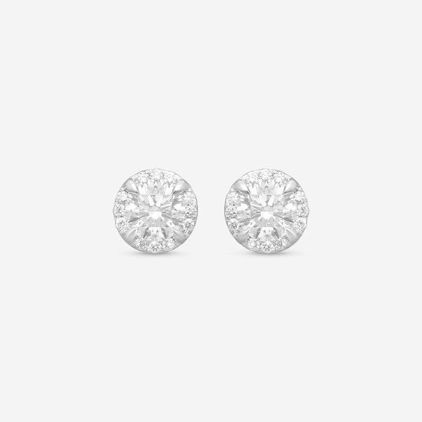 Ina Mar 14K White Gold Diamond Stud Earrings ER36829-CZ4WH