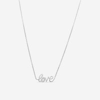 Ina Mar 14K White Gold Diamond "LOVE" Pendant Necklace PD33319-CS4WH
