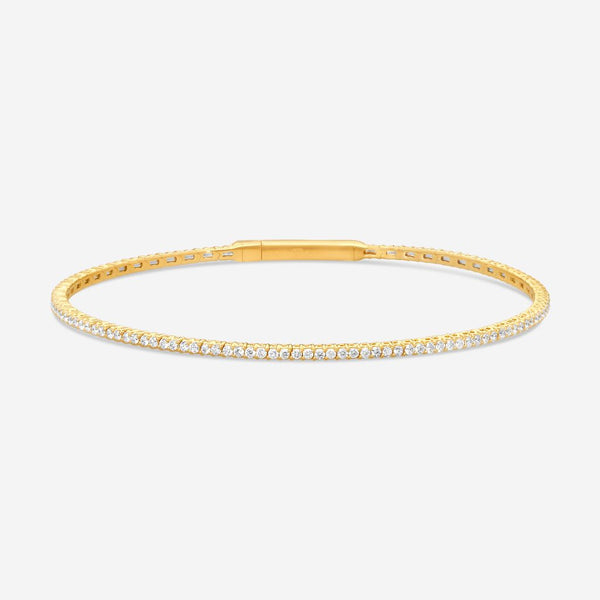 Ina Mar 14K Yellow Gold Diamond Flex Tennis Bangle Bracelet B1100A-FY-100F - THE SOLIST