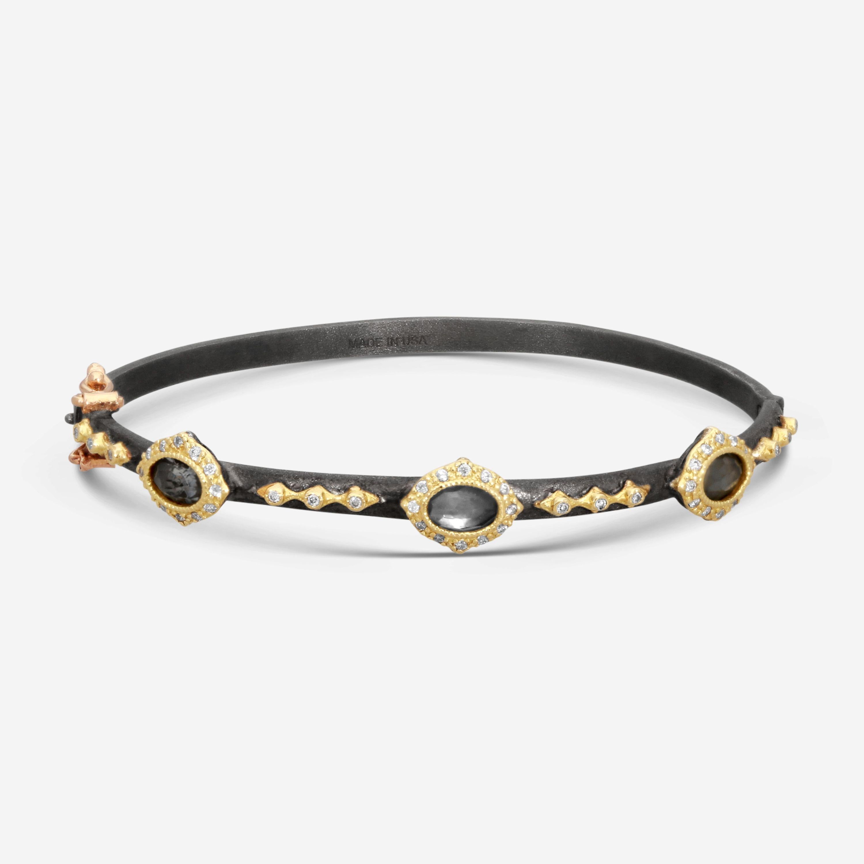 Armenta 18K Yellow Gold & Blackened Sterling Silver Multi-Stone Bracelet 15016