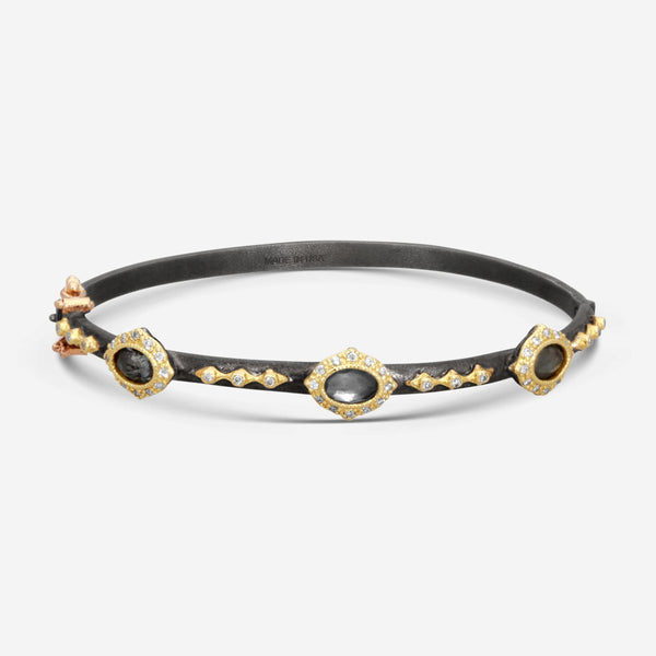 Armenta 18K Yellow Gold & Blackened Sterling Silver Multi-Stone Bracelet 15016