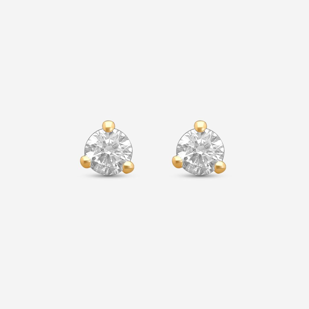 Ina Mar 14K Yellow Gold Diamond Martini Stud Earrings ST1001D-FY-033F - THE SOLIST
