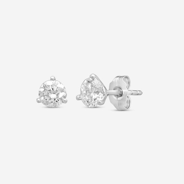Ina Mar 14K White Gold Diamond Martini Stud Earrings ST1001D-FW-100F - THE SOLIST