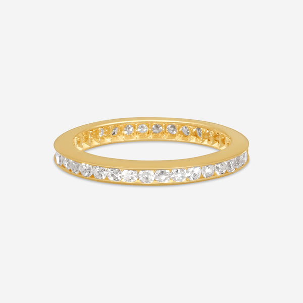 Suna 14K Yellow Gold Diamond Wedding Band Ring Sz. 6 W12YY