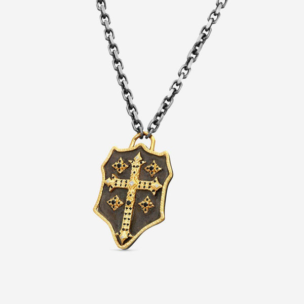 Armenta 18K Yellow Gold & Blackened Sterling Silver Multi-Stone Necklace 17799