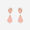 Zydo 18K Yellow Gold Diamond and Coral Earrings OL536 - THE SOLIST - Zydo