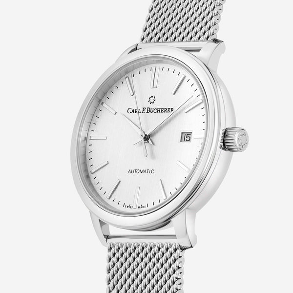 Carl F. Bucherer Adamavi Date Stainless Steel Men's Automatic Watch 00.10314.08.13.21 - ShopWorn