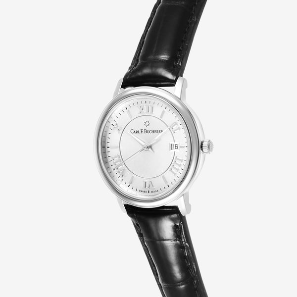 Carl F. Bucherer Adamavi Date Stainless Steel Quartz Women's Watch 00.10315.08.15.01 - ShopWorn