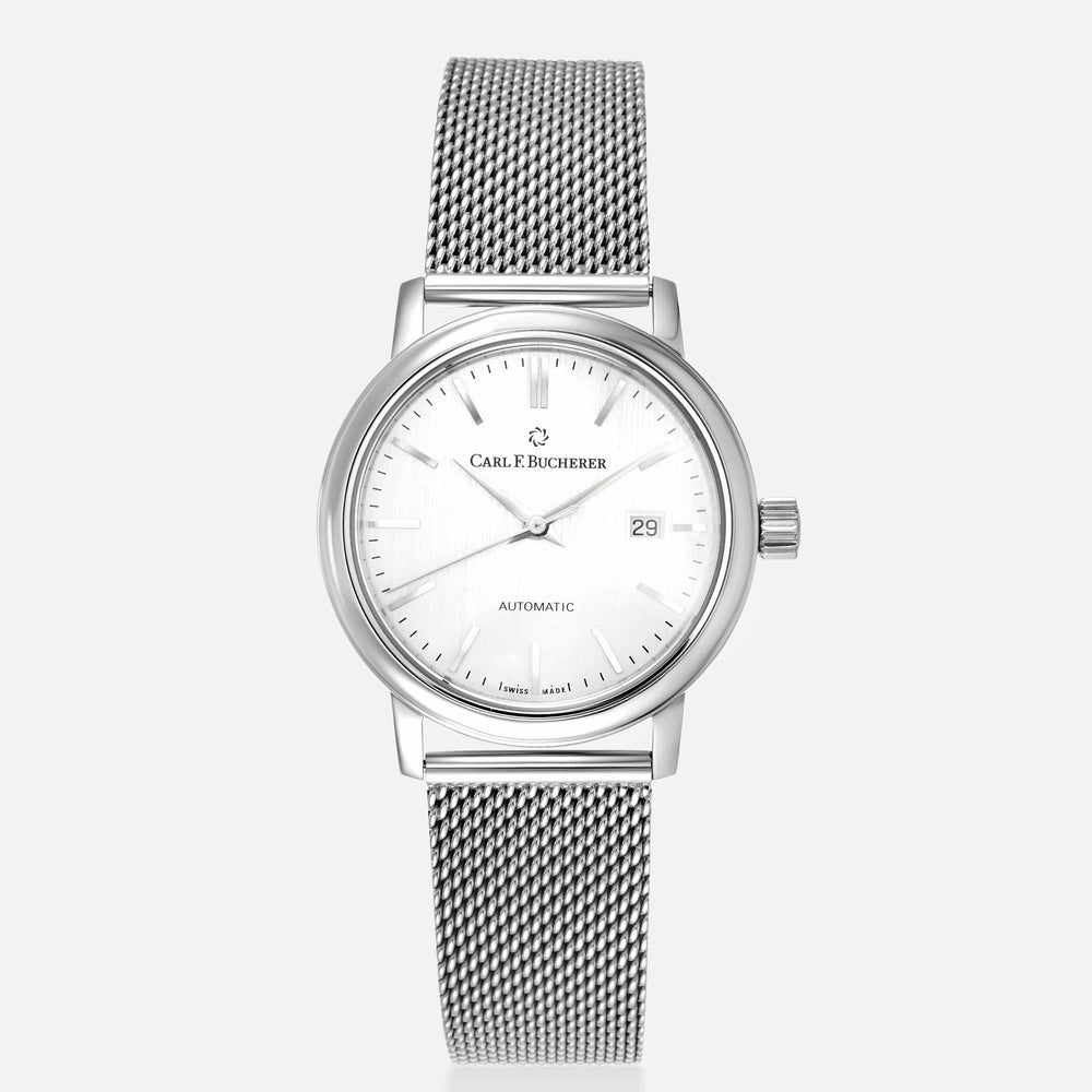 Carl F. Bucherer Adamavi Date Stainless Steel Women's Automatic Watch 00.10320.08.13.21 - ShopWorn