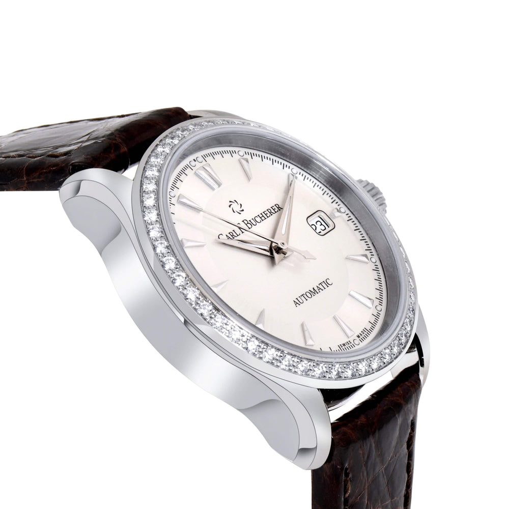 Carl F. Bucherer Manero Autodate Diamond Women's Automatic Watch 00.10911.08.13.11 - ShopWorn