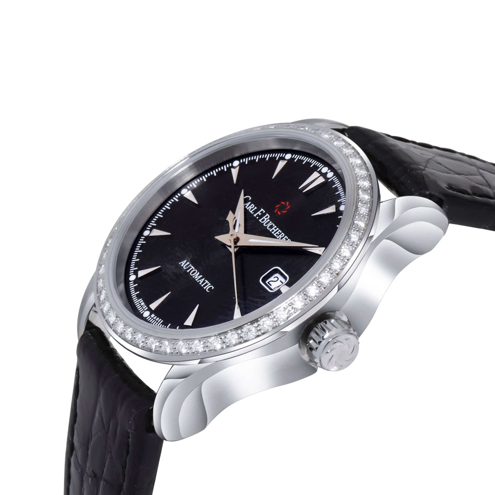 Carl F. Bucherer Diamond Manero Autodate Women's Automatic Watch 00.10911.08.33.11 - ShopWorn