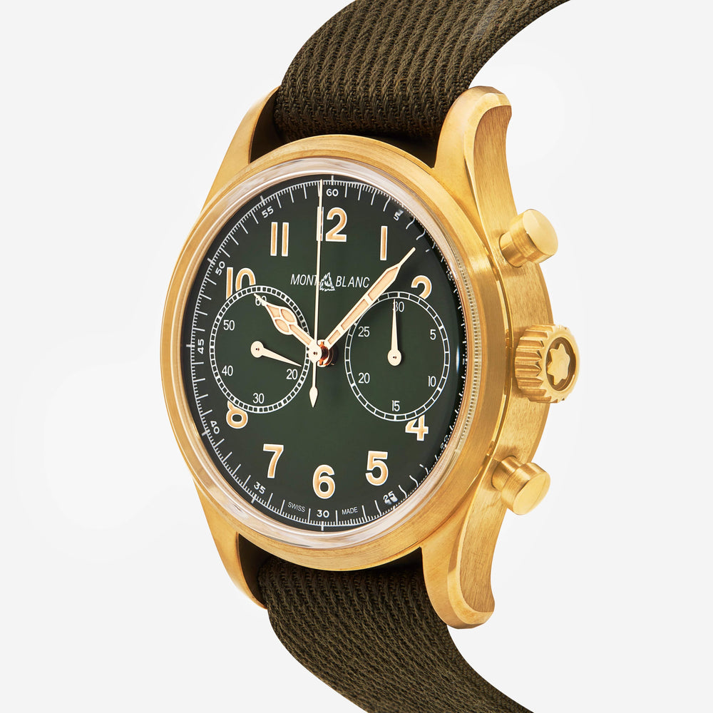 Montblanc 1858 Bronze Chronograph Men's Automatic Watch 119908 - ShopWorn