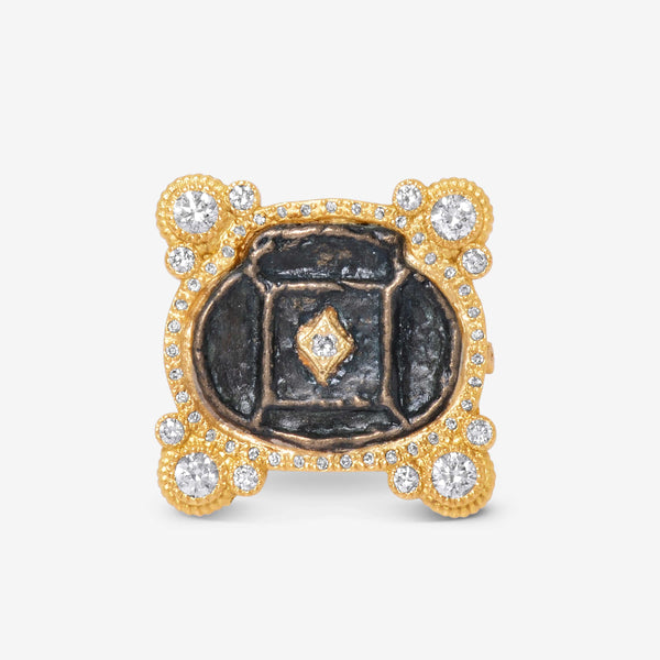 Armenta Sueno 18K Yellow Gold, Diamond 1.15ct. tw. Statement Ring - ShopWorn