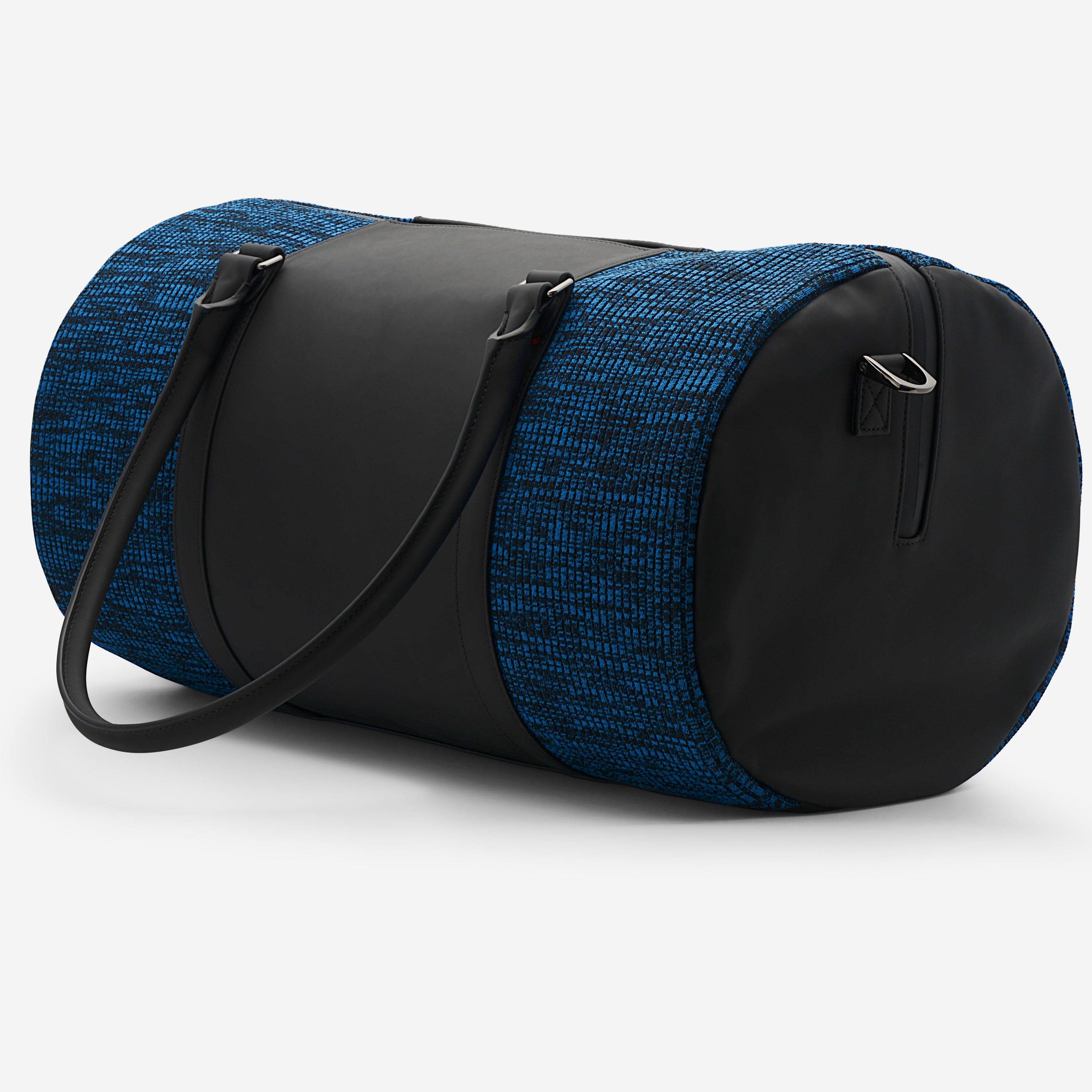 S.T. Dupont Jet Millennium Black And Blue Rubber And Canvas Travel Bag 195004 - ShopWorn