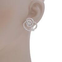 Damiani Bocciolo 18K White Gold, Diamond 2.04ct. tw. French Clip Earrings 20020638 - ShopWorn
