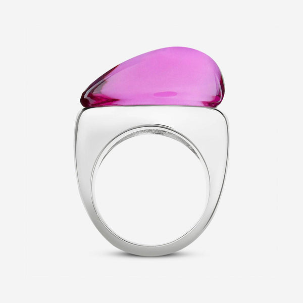 Baccarat Sterling Silver, Purple Crystal Statement Ring 2805623 - ShopWorn