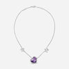 Baccarat Sterling Silver, Purple Crystal Heart And Star Princess Necklace 2812857 - THE SOLIST