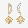 SuperOro 14K Yellow Gold, Citrine and Diamond Wing Drop Earrings 39458 - ShopWorn