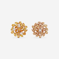 Zydo 18K Rose Gold, Sapphire 9.95 ct. tw., and Diamond 1.03ct. tw. French Clip Earrings 48326 - ShopWorn