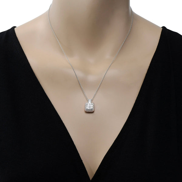 Gregg Ruth 14K Gold, White Diamond and Fancy Pink Diamond Pendant Necklace - ShopWorn