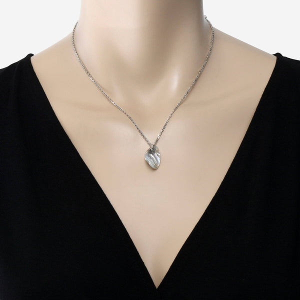 SuperOro 18K White Gold, Diamond and Prasiolite Pendant Necklace - THE SOLIST