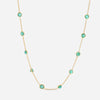 SuperOro 18K Yellow Gold, Emerald 4.00ct. tw. Princess Necklace 64703 - ShopWorn
