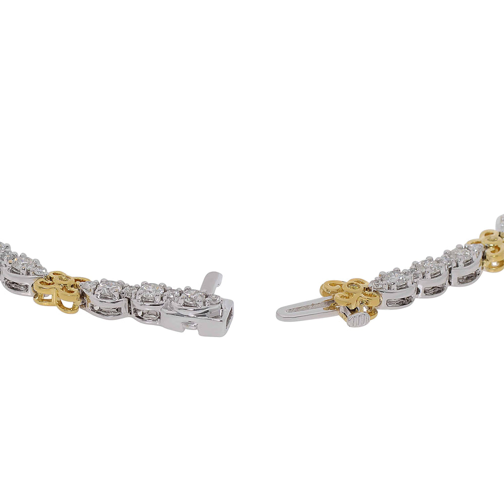 Gregg Ruth 18K Gold, White Diamond 2.11ct. tw. and Fancy Yellow Diamond Tennis Bracelet 65305 - ShopWorn