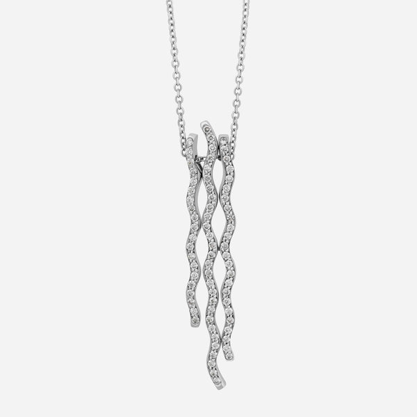 Luca Carati 18K White Gold Diamond 0.95ct. tw. Pendant Necklace 7381-MD0866C - ShopWorn