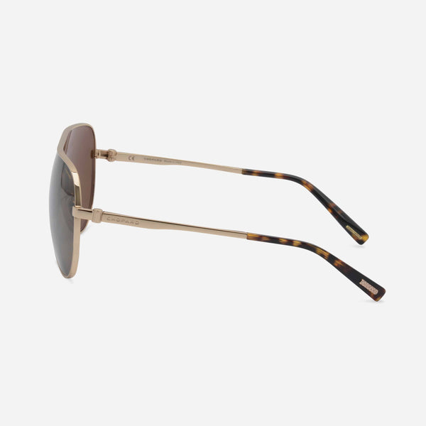 Chopard Shiny Gold, Tortoiseshell & Brown Aviator Sunglasses C30-300Z - ShopWorn