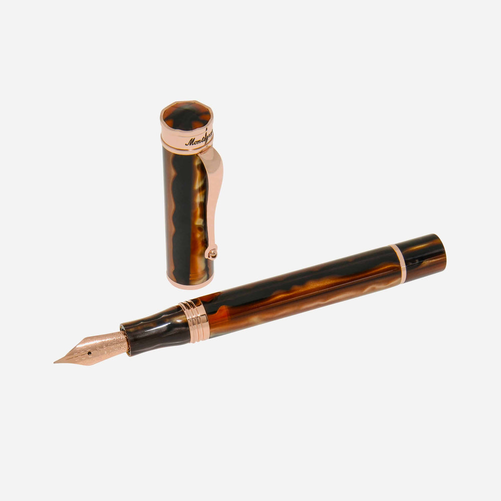 Montegrappa Ducale Brown Fountain Pen (F) ISDUR2RW - ShopWorn